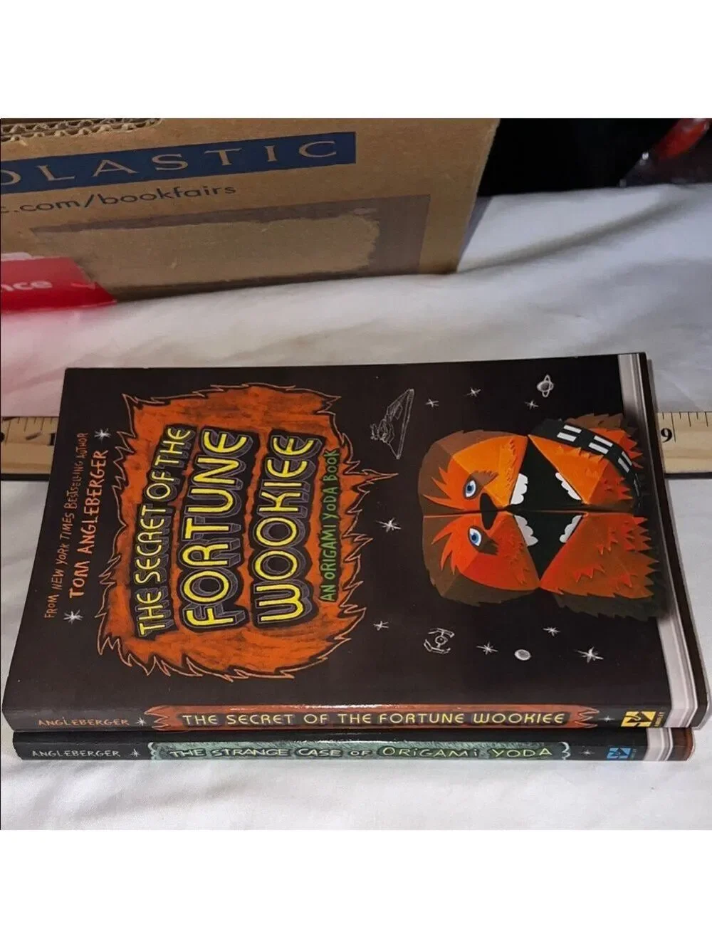 Fortune Wookie & Origami Yoda 2 Book Set - Black and Orange Covers